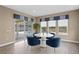 Charming breakfast nook with pool view and modern decor at 28475 Marsciano Ln, Wesley Chapel, FL 33543