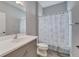 Clean bathroom with updated vanity and shower at 3322 Woodmont Dr, Parrish, FL 34219