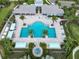 Community pool and clubhouse with ample lounge space at 3322 Woodmont Dr, Parrish, FL 34219