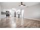 Modern kitchen with white cabinets and stainless steel appliances at 3409 E Comanche Ave, Tampa, FL 33610