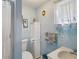 Clean and updated bathroom with a shower and vanity at 35138 Dale Ave, Zephyrhills, FL 33541