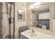Clean bathroom with shower, toilet and vanity at 35138 Dale Ave, Zephyrhills, FL 33541