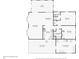 Detailed floor plan showcasing the layout with dimensions of the living room, kitchen, bedrooms, and outdoor patio at 35138 Dale Ave, Zephyrhills, FL 33541