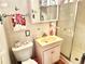Small bathroom with shower stall and updated vanity at 9790 66Th N St # 248, Pinellas Park, FL 33782