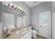Bathroom with single vanity and exterior access at 10038 Reagan Dairy Trl, Bradenton, FL 34212