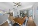 Bright dining room features hardwood floors and a spacious layout, perfect for entertaining at 10038 Reagan Dairy Trl, Bradenton, FL 34212