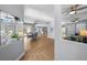 Open concept living area with hardwood floors and gray walls at 10038 Reagan Dairy Trl, Bradenton, FL 34212