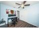 Bright home office with wood floors and built-in desk at 12290 68Th St, Largo, FL 33773