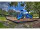 playground with slides and climbing structures at 17721 Bright Wheat Dr, Lithia, FL 33547