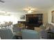 Open living space with seating area and entertainment center at 214 Elmwood Cir # 214, Seminole, FL 33777