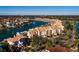 Aerial view of waterfront property and surrounding area at 2795 Kipps Colony S Dr # 104, St Petersburg, FL 33707