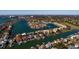 Aerial view of waterfront community with resort-style amenities at 2795 Kipps Colony S Dr # 104, St Petersburg, FL 33707