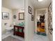 Bathroom with glass sink, wood vanity, and toilet at 2795 Kipps Colony S Dr # 104, St Petersburg, FL 33707
