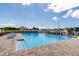Lap pool with cabanas and marina view at 2795 Kipps Colony S Dr # 104, St Petersburg, FL 33707