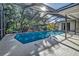 Inviting screened pool with plenty of space for lounging at 3028 Summervale Dr, Holiday, FL 34691