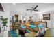 Spacious living room with ample seating at 3031 W Asbury Pl, Tampa, FL 33611