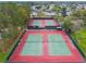 Aerial view of two well-maintained community tennis courts at 402 Dorchester Pl # 28, Sun City Center, FL 33573