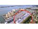 Aerial view of building near water at 4455 Duhme Rd # 303, St Petersburg, FL 33708