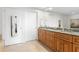 Elegant bathroom with double vanity, granite countertop, and ample storage at 450 Knights Run Ave # 705, Tampa, FL 33602