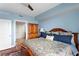 Bright bedroom with hardwood floors and ensuite bathroom at 450 Knights Run Ave # 705, Tampa, FL 33602