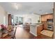 Condo kitchen with breakfast bar and stainless steel appliances at 450 Knights Run Ave # 705, Tampa, FL 33602
