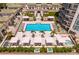 Refreshing rooftop pool with ample lounge space at 450 Knights Run Ave # 705, Tampa, FL 33602
