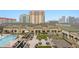 Resort-style pool and deck with city views at 450 Knights Run Ave # 705, Tampa, FL 33602