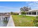 Private backyard with canal access and dock at 4500 38Th S St, St Petersburg, FL 33711