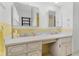 Double vanity bathroom with updated countertops at 4500 38Th S St, St Petersburg, FL 33711