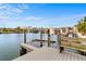 Convenient dock with lift and seating at 4500 38Th S St, St Petersburg, FL 33711
