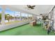 Large screened porch overlooking the water at 4500 38Th S St, St Petersburg, FL 33711