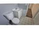 Clean bathroom with gray tile and vanity at 4939 Docner St, New Port Richey, FL 34652