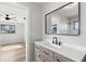 Modern bathroom with updated vanity and fixtures at 5215 Dover Ne St, St Petersburg, FL 33703