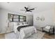 Bright bedroom with a comfy bed and modern decor at 5215 Dover Ne St, St Petersburg, FL 33703