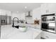 Sleek kitchen featuring stainless steel appliances and quartz countertops at 5215 Dover Ne St, St Petersburg, FL 33703