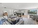 Spacious living room with large windows and modern furniture at 5215 Dover Ne St, St Petersburg, FL 33703