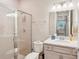Bathroom with shower, toilet, and vanity at 6320 Cliveden Ct, Apollo Beach, FL 33572