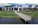 Wooden walkway dock leading to a lake at 6320 Cliveden Ct, Apollo Beach, FL 33572