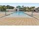 Community pool with palm tree water feature at 8203 Abalone Loop, Parrish, FL 34219