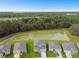 Community view with pond and houses at 8368 Greenway Ave, Wesley Chapel, FL 33544