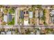 Aerial view of neighborhood with houses, tree-lined streets, and residential properties at 979 11Th S Ave, St Petersburg, FL 33705