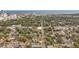Aerial view of a mature neighborhood with green trees and straight line road at 979 11Th S Ave, St Petersburg, FL 33705