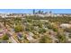 Beautiful aerial shot showcasing a neighborhood with scenic skyline views of the city at 979 11Th S Ave, St Petersburg, FL 33705
