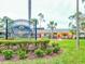 Cluster V community entrance sign at 10 Aster Pl, Oldsmar, FL 34677