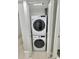 Stackable washer and dryer in a convenient laundry closet at 1001 S Bayshore Blvd # 205, Safety Harbor, FL 34695