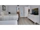 Comfortable bedroom with a king-size bed and an ensuite bathroom at 12924 Gulf Blvd # 307, Madeira Beach, FL 33708