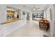 Eat-in kitchen area with built-in workspace and table at 1559 Glengarry Dr, Palm Harbor, FL 34684