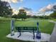Golf course with a bench and beautiful view at 1559 Glengarry Dr, Palm Harbor, FL 34684
