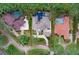 Bird's-eye view of a luxurious estate with a pool at 16220 Villarreal De Avila, Tampa, FL 33613