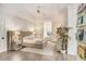 Spacious bedroom with floral wallpaper and wood floors at 16220 Villarreal De Avila, Tampa, FL 33613
